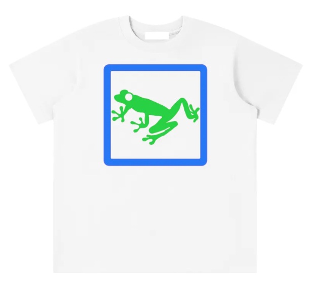 Kids Green Frog Tee design